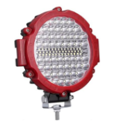 FOCO NEBLINERO 7 BORDE ROJO 138W 54 LED 12-24V