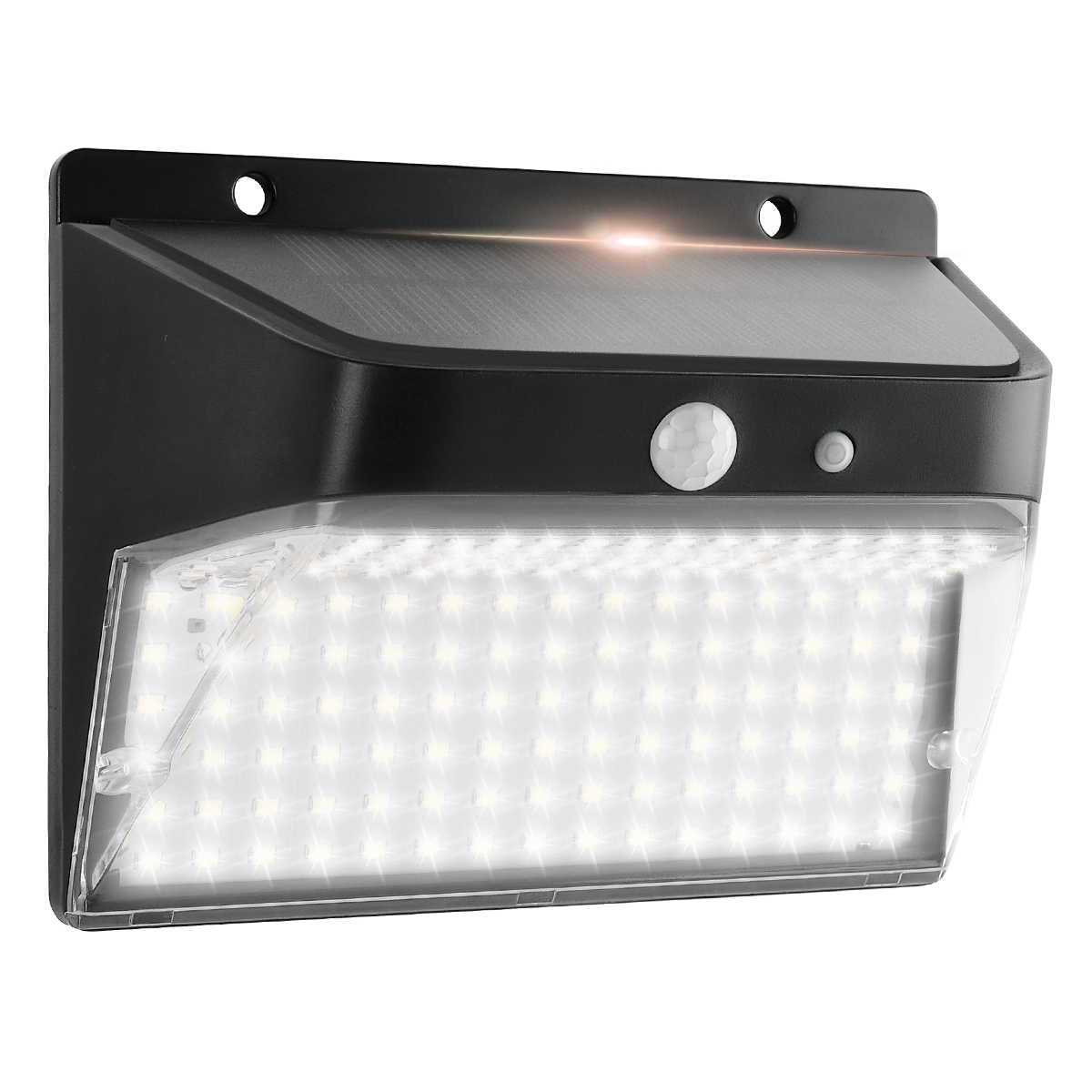 FOCO SOLAR DE PARED CON SENSOR DE  MOVIMINETO