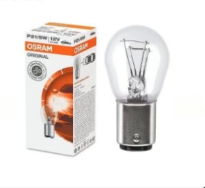 AMPOLLETA HALOGENA 2 CTO P21/5W 12V OSRAM  GERMANY 7528 (10 UNIDADES)