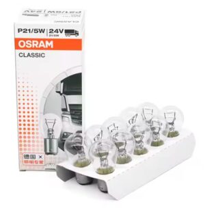 AMPOLLETA HALOGENA 2 CTO P21/5W 24V OSRAM  GERMANY 7537 (10 UNIDADES)