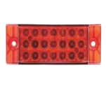 FOCO LATERAL ROJO  12-24V RECTANGULAR 152X52X33MM