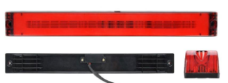 LUZ DE FRENO  FLSH-SECUENCIAL COLOR ROJO 12-24V 350X39X30