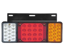 FOCO TRASERO TRIPLE  12-24V CON SOPORTE PLASTICO