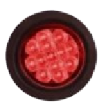 FOCO LED 2PULG ROJO  10-30V