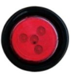 FOCO LED 2PULG ROJO  10-30V 4 LEDS