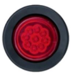 FOCO LED 25PULG ROJO 10-30V 9 LEDS