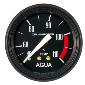 Termo. de agua mec. 4m Classic Negro Ø52 40-110°