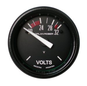 Voltímetro 24v Classic Negro Ø52mm 20-32v
