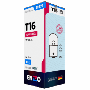 Ampolleta Halógena T16 21621 12V 10W BA15s (10UNIDADES)