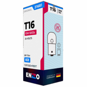 Ampolleta Halógena T16 21681 24V 10W BA15s (10un)