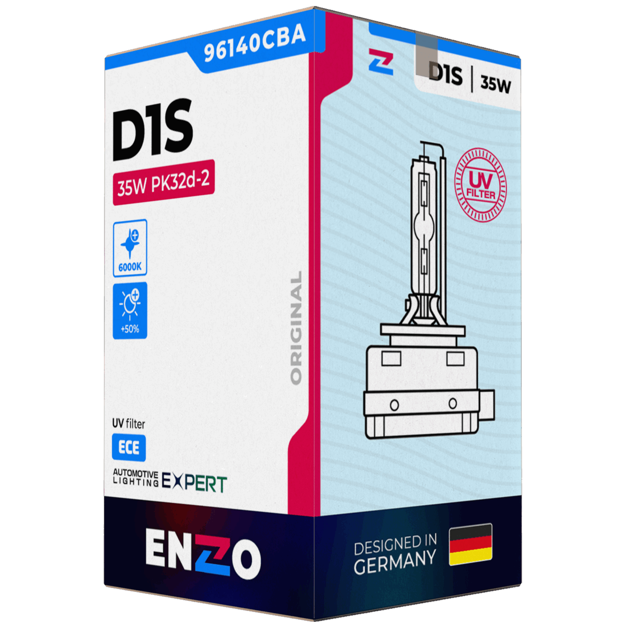 Ampolletas Xenón D1S 96140CBA ENZO 35W PK32d-2 CBA - HCB 6000K