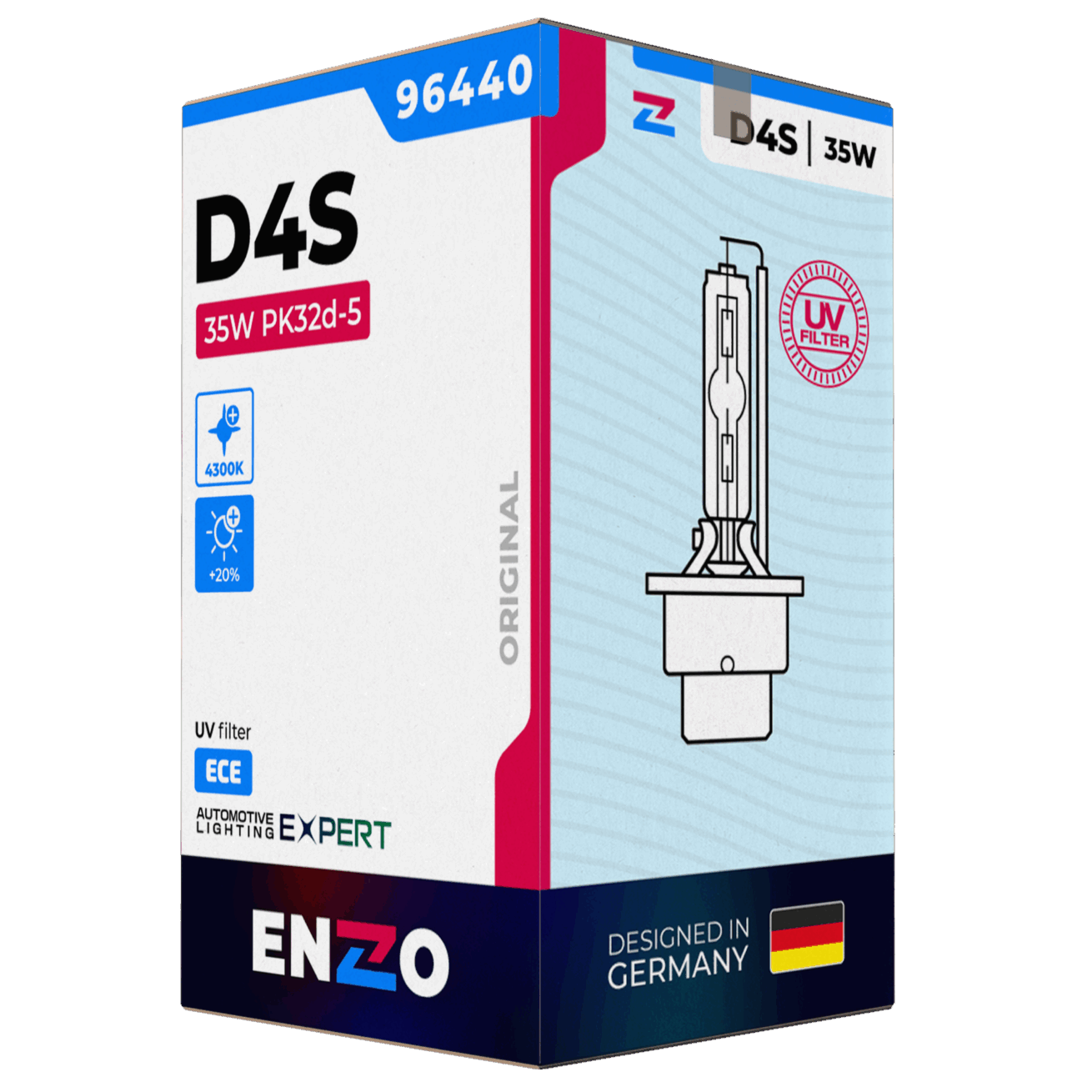 Ampolletas Xenón D4S 96440 35W PK32d-2 HCB 4300K