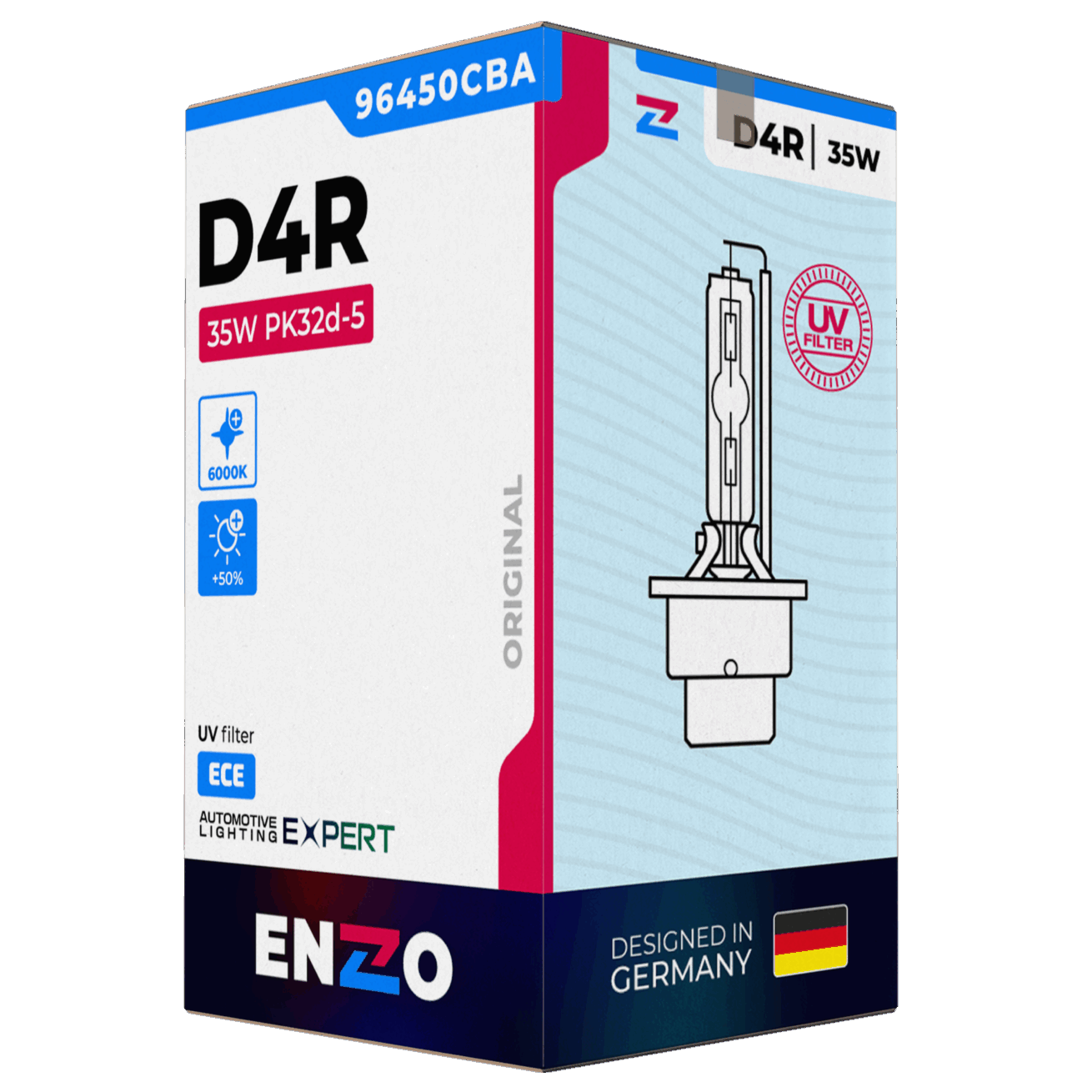 Ampolletas Xenón D4R 96450CBA 35W PK32d-2 CBA - HCB 6000K
