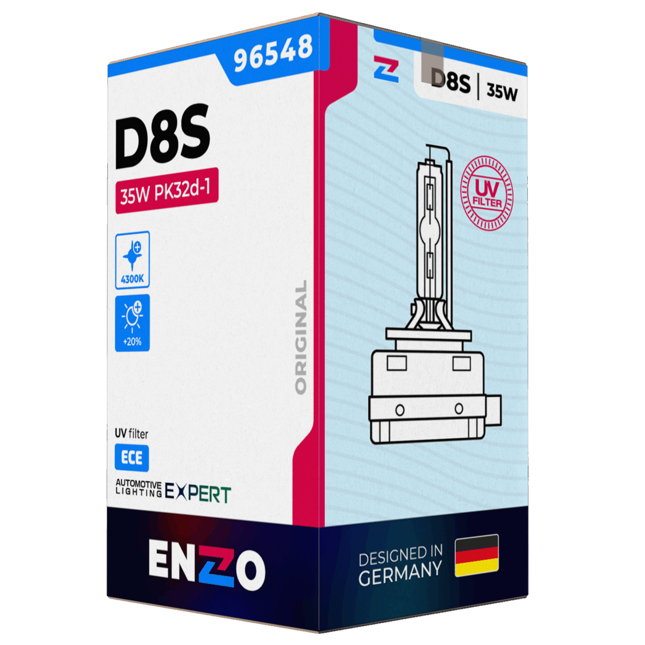 Ampolletas Xenón D8S 96548 35W PK32d-2 HCB 4300K