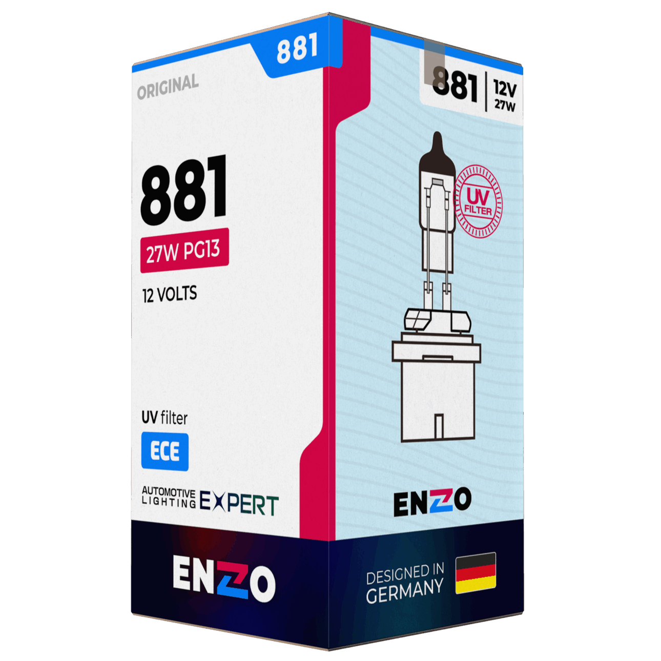 Ampolleta Halógena 881 12V 27W PG13