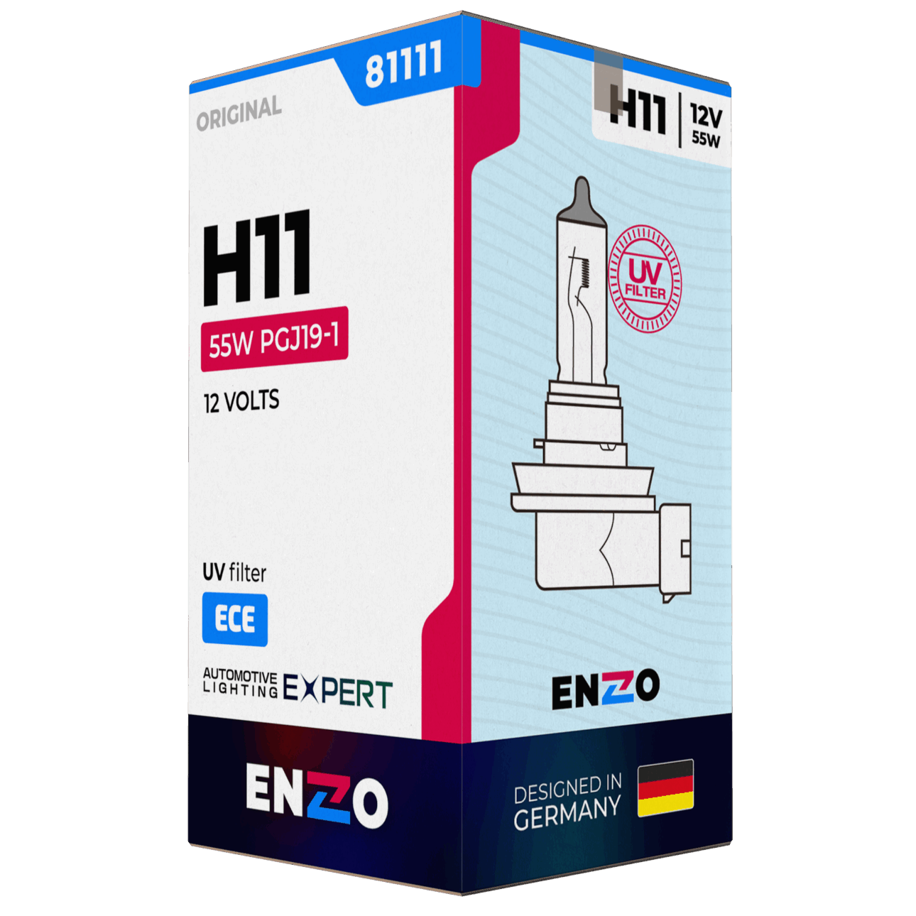 Ampolleta Halógena H11 81111 12V 55W PGJ19-1