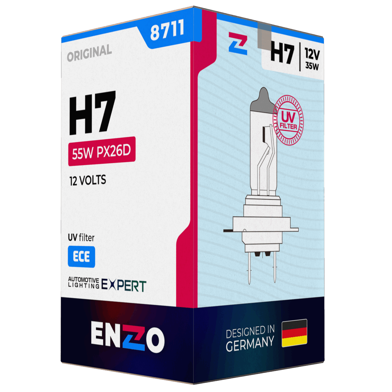 Ampolleta Halógena H7 8711 12V 55W PX26D