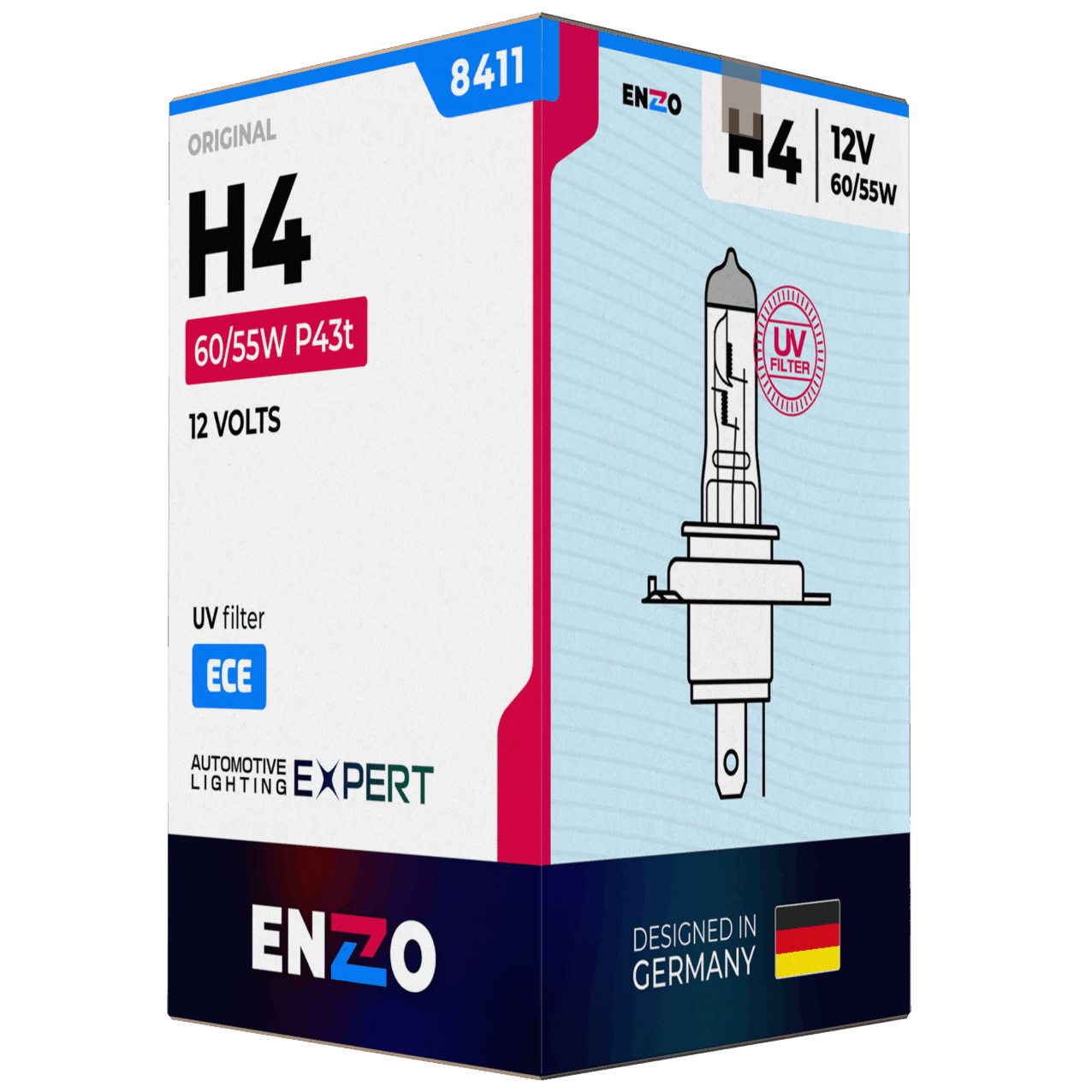 Ampolleta Halógena H4 8411 24V 75/70W P43t