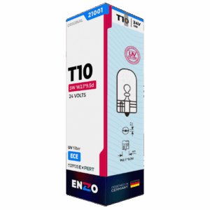 Ampolleta Halógena T10 21001 24V 5W W2.1*9.56d (10unidades)