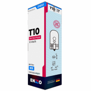 Ampolleta Halógena T10 21051 12V 5W W2.1*9.56d (10un)