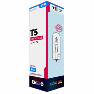 Ampolleta Halógena T5 2561 24V 1.2W W2*4.6d (10unidades)